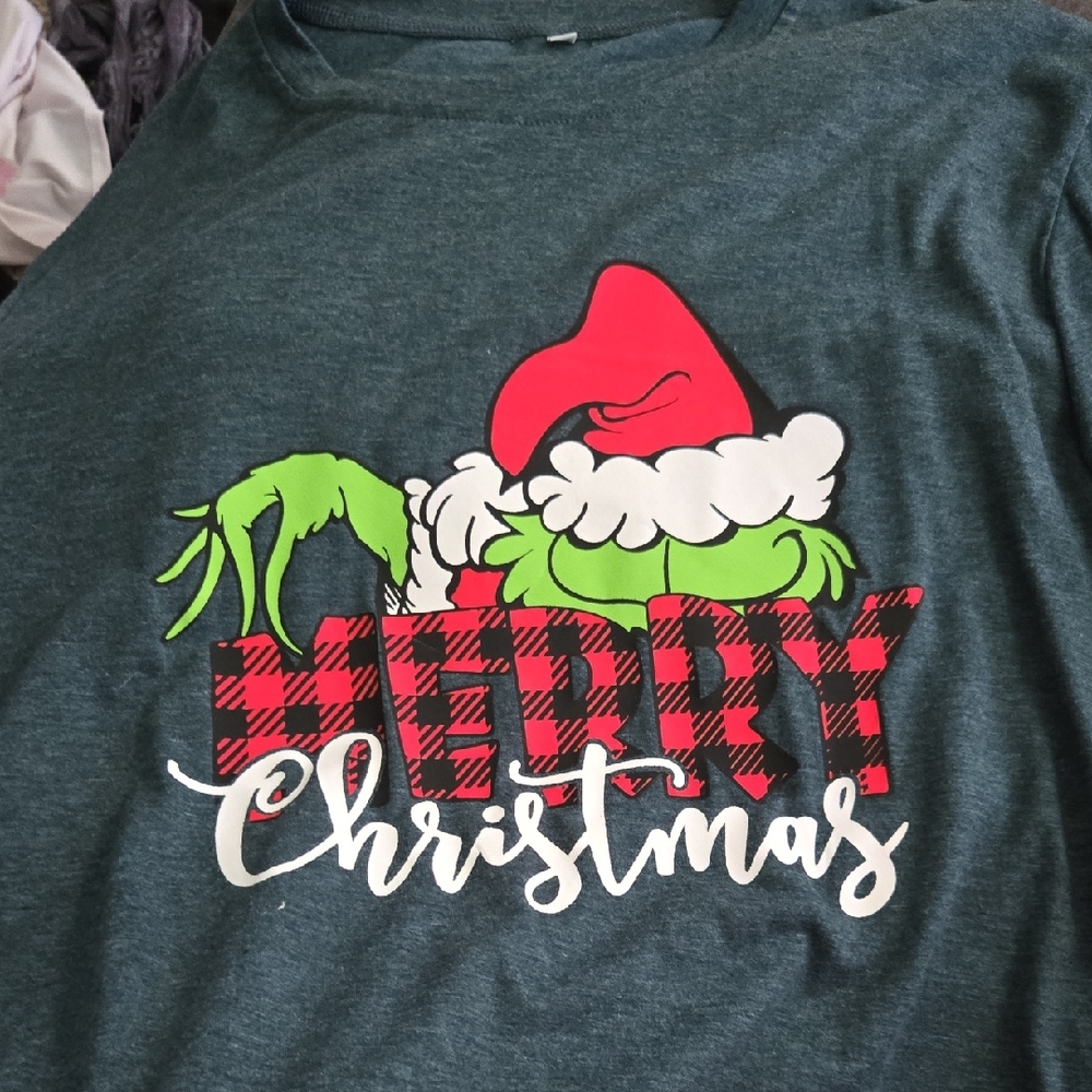 Green Grinch Christmas Graphic Tee